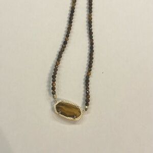 Kendra Scott Tiger's Eye Beaded Necklace